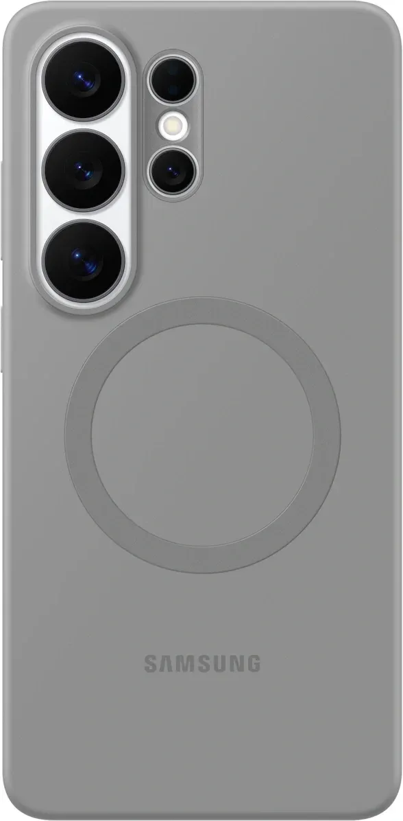 Чехол клип-кейс Samsung для Samsung Galaxy S26 Ultra Silicone Magnet Case with MagSafe серый EF-ES948CJEGRU - фото 1