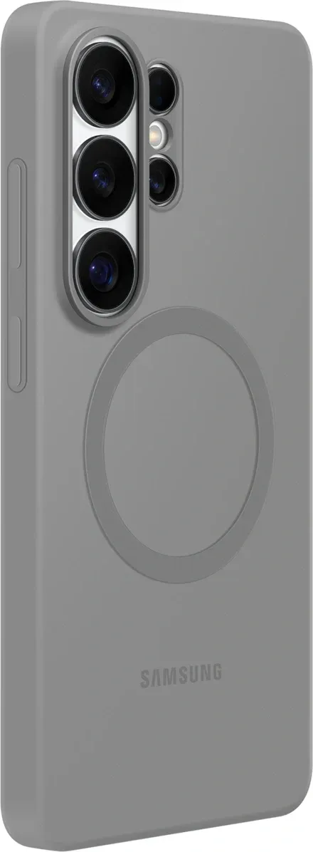 Чехол клип-кейс Samsung для Samsung Galaxy S26 Ultra Silicone Magnet Case with MagSafe серый EF-ES948CJEGRU - фото 2