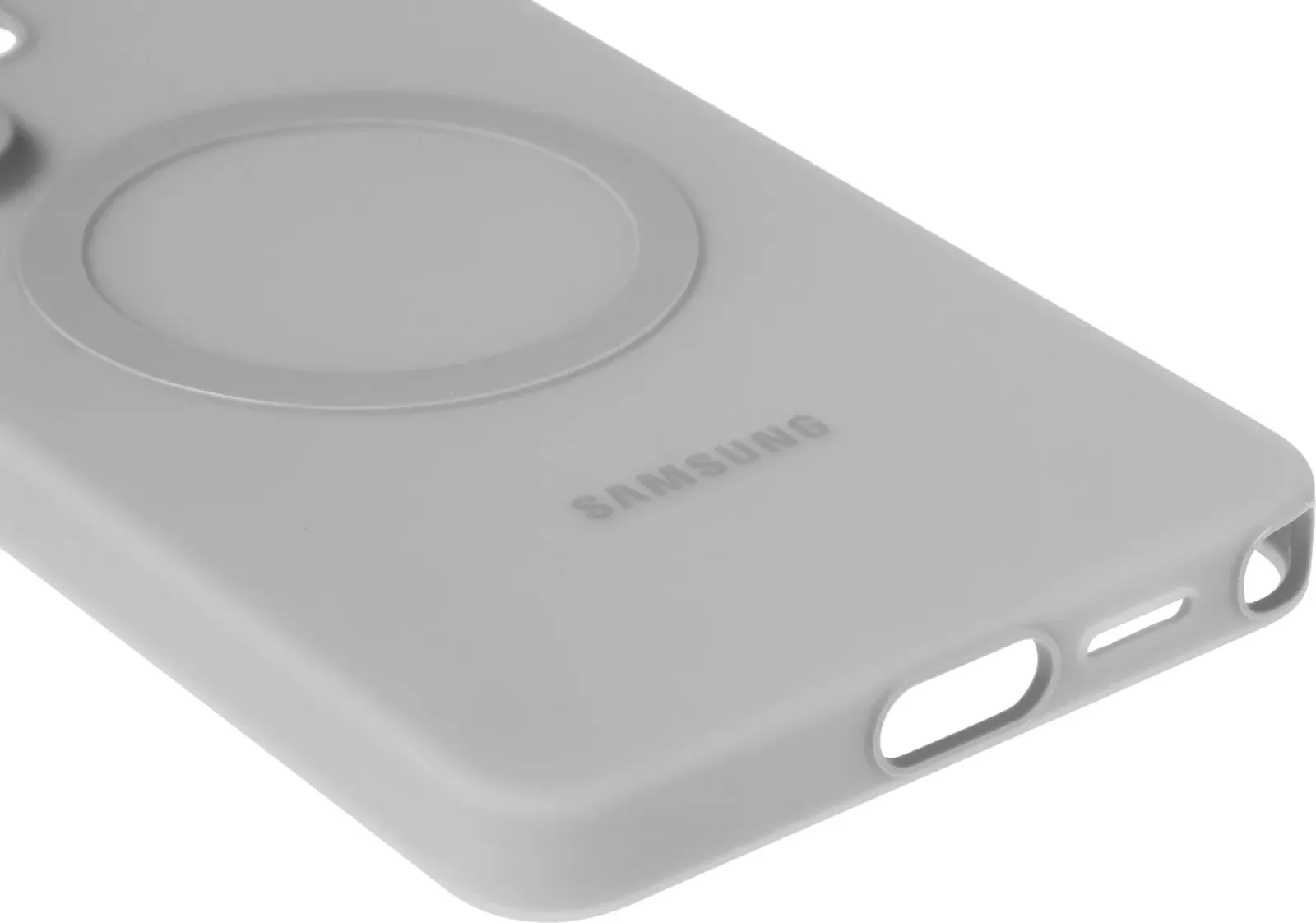 Чехол клип-кейс Samsung для Samsung Galaxy S26 Ultra Silicone Magnet Case with MagSafe серый EF-ES948CJEGRU - фото 7