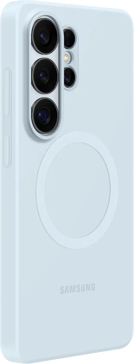 Чехол клип-кейс Samsung для Samsung Galaxy S26 Ultra Silicone Magnet Case with MagSafe голубой EF-ES948CLEGRU - фото 2