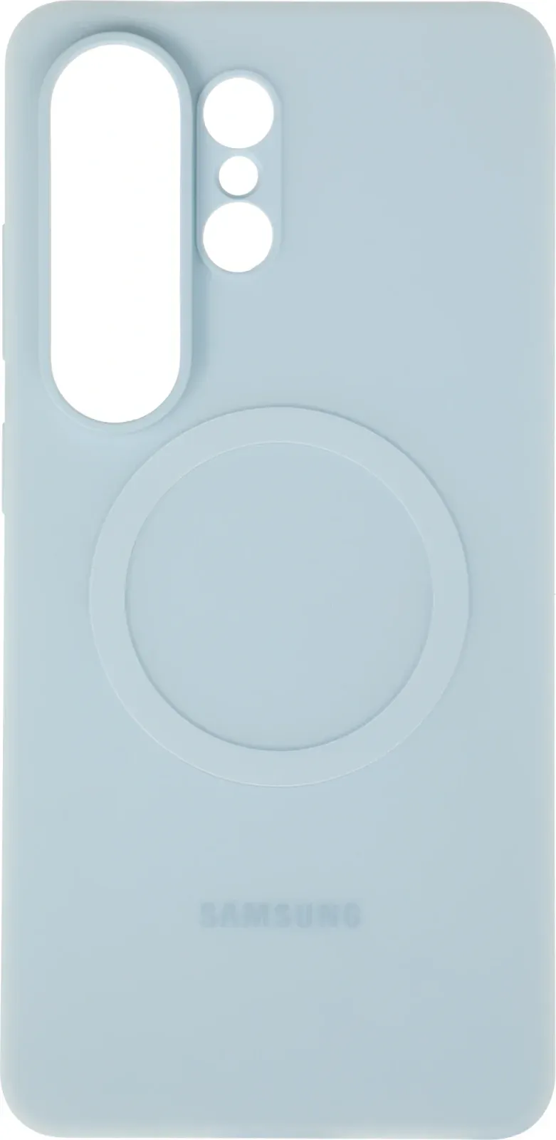 Чехол клип-кейс Samsung для Samsung Galaxy S26 Ultra Silicone Magnet Case with MagSafe голубой EF-ES948CLEGRU - фото 3