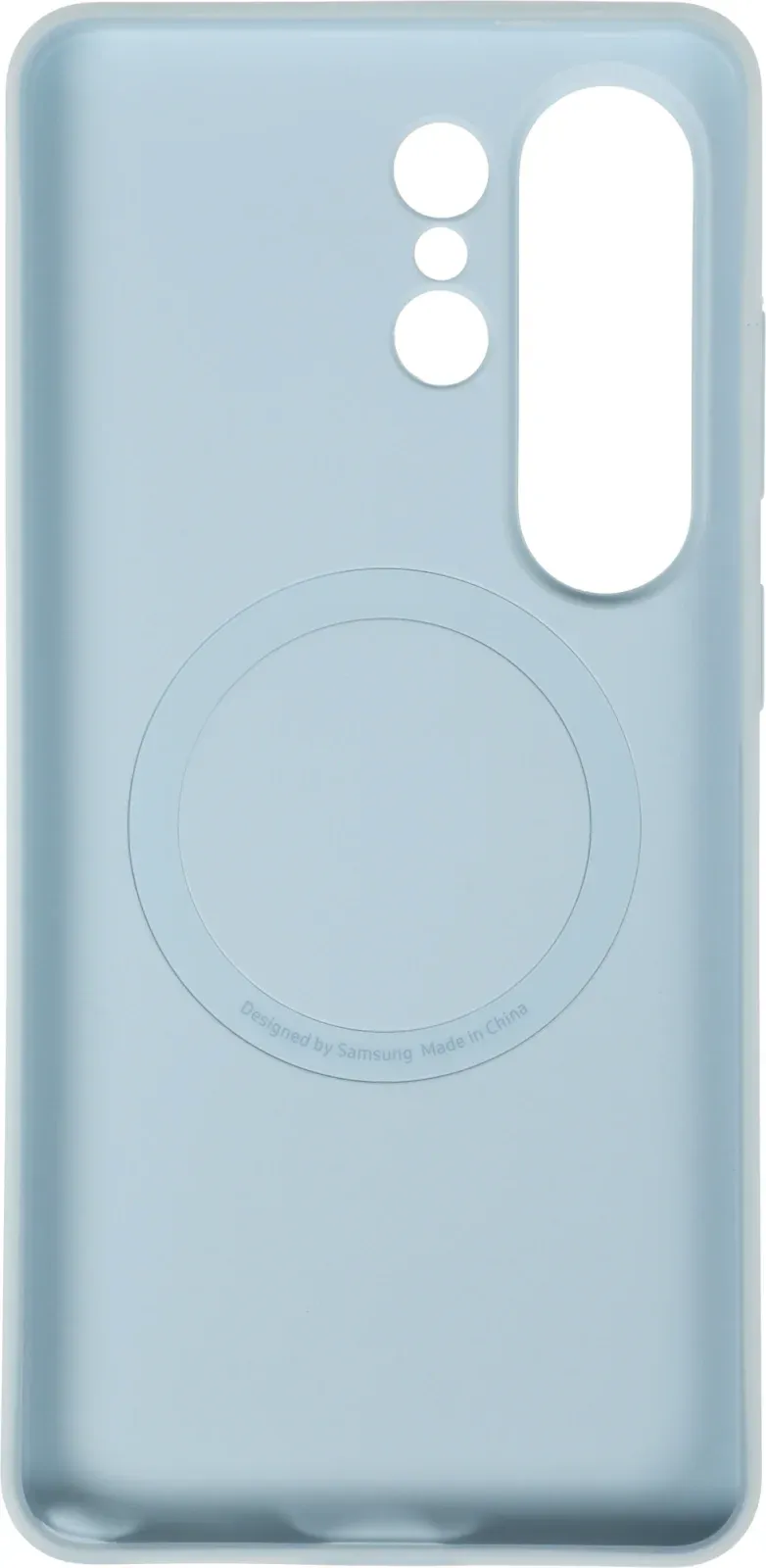 Чехол клип-кейс Samsung для Samsung Galaxy S26 Ultra Silicone Magnet Case with MagSafe голубой EF-ES948CLEGRU - фото 4