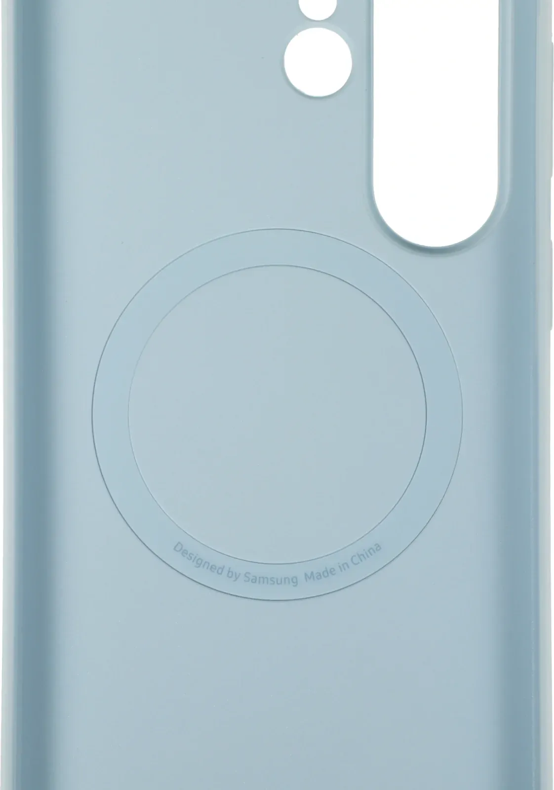 Чехол клип-кейс Samsung для Samsung Galaxy S26 Ultra Silicone Magnet Case with MagSafe голубой EF-ES948CLEGRU - фото 5
