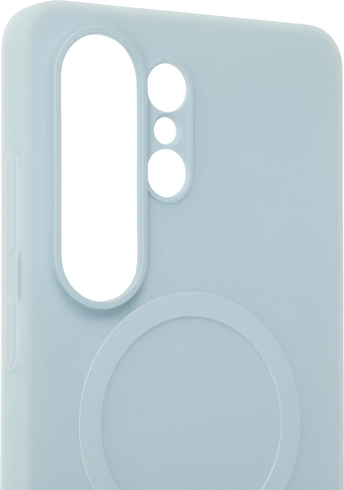 Чехол клип-кейс Samsung для Samsung Galaxy S26 Ultra Silicone Magnet Case with MagSafe голубой EF-ES948CLEGRU - фото 6