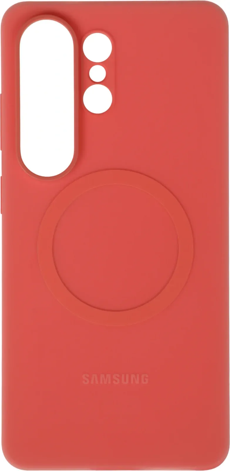 Чехол клип-кейс Samsung для Samsung Galaxy S26 Ultra Silicone Magnet Case with MagSafe коралловый EF-ES948COEGRU - фото 3