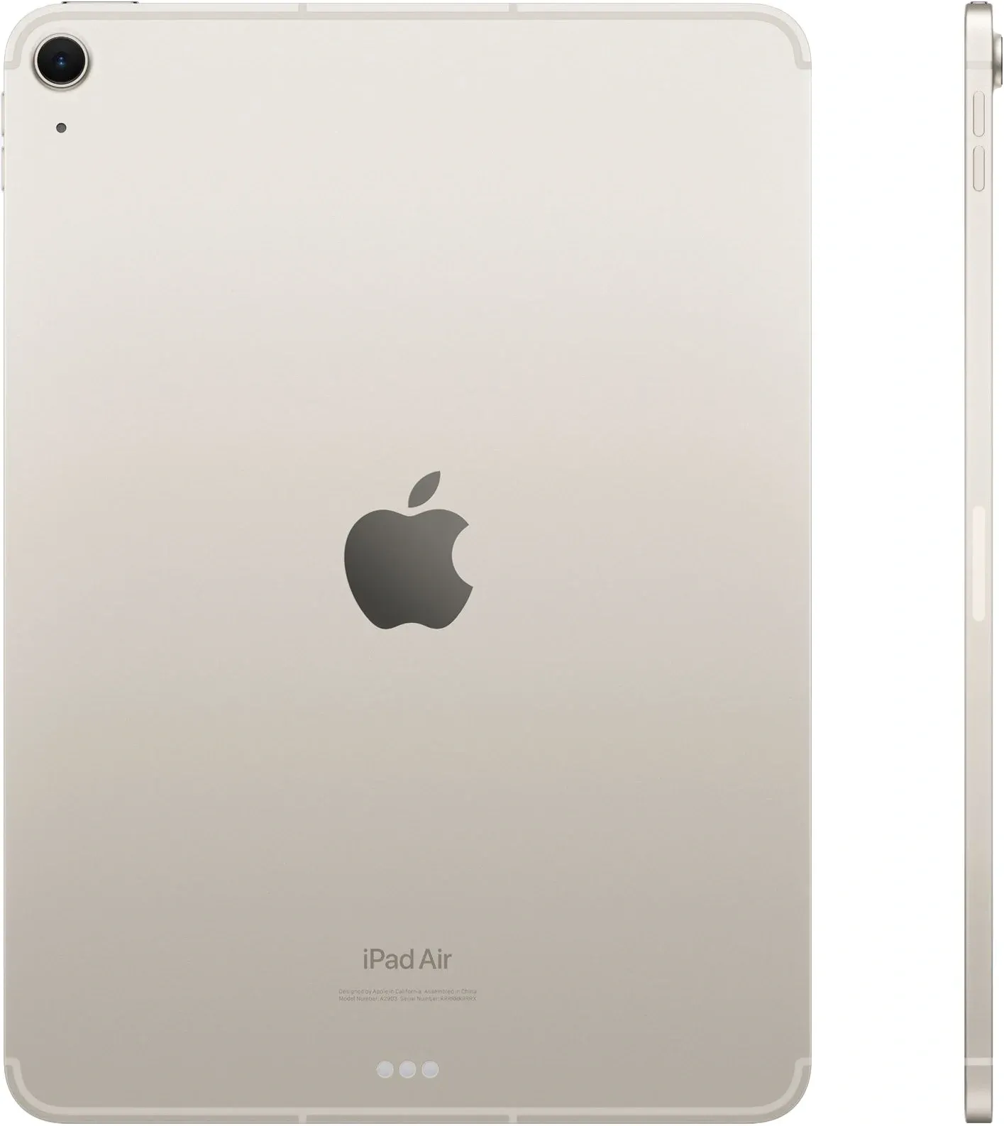 Планшет Apple iPad Air 2024 A2903 M2 2.99 8C RAM8Gb ROM512Gb 11 IPS 2360x1640 5G eSIM iOS сияющая звезда 12Mpix 12Mpix BT WiFi 9hr - фото 2