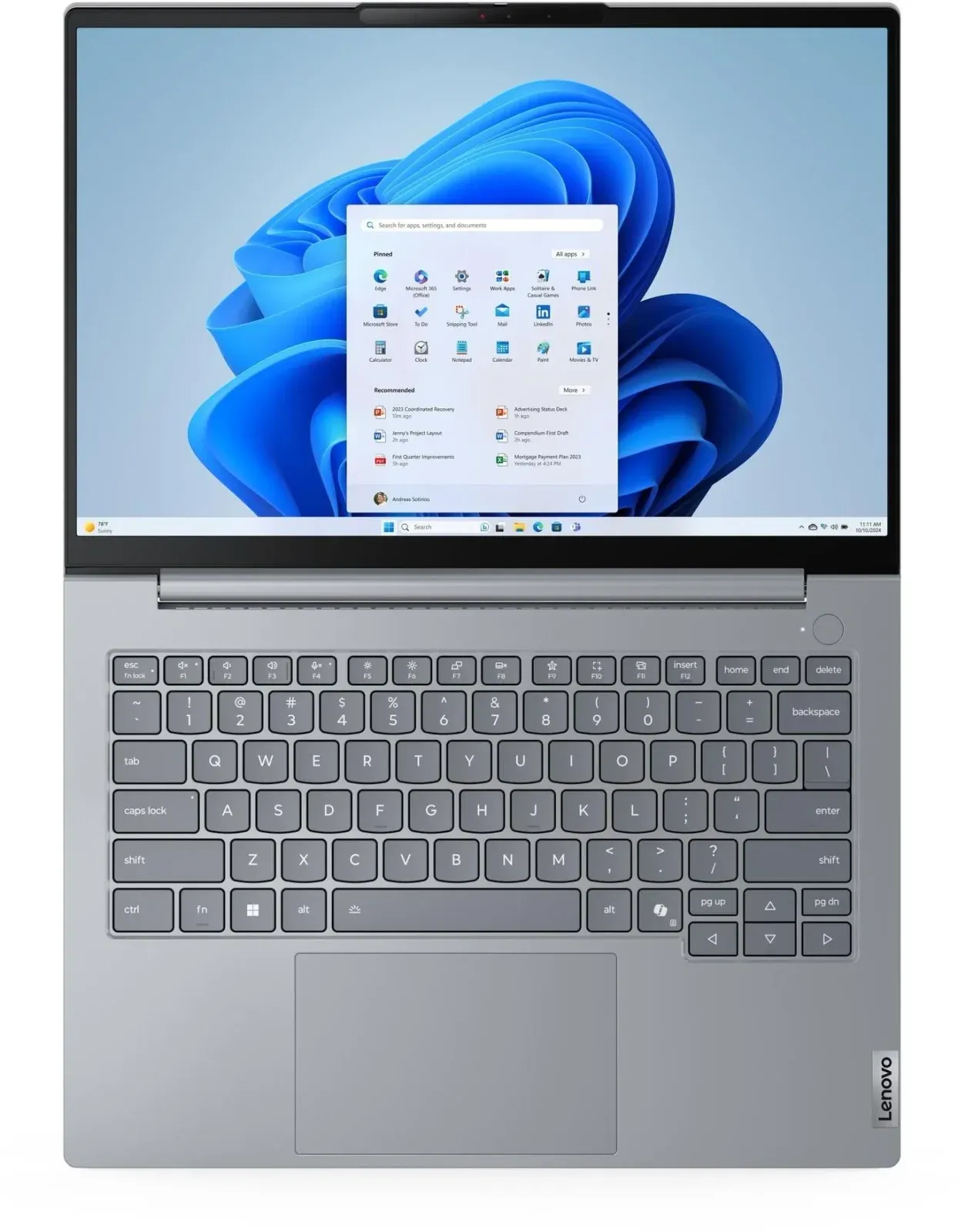 Ноутбук Lenovo Thinkbook 14 G8 IRL Core 5 210H 16Gb SSD512Gb Intel Graphics 14 IPS WUXGA 1920x1200 Windows 11 Pro grey WiFi BT Cam 21SG000LAU - фото 4