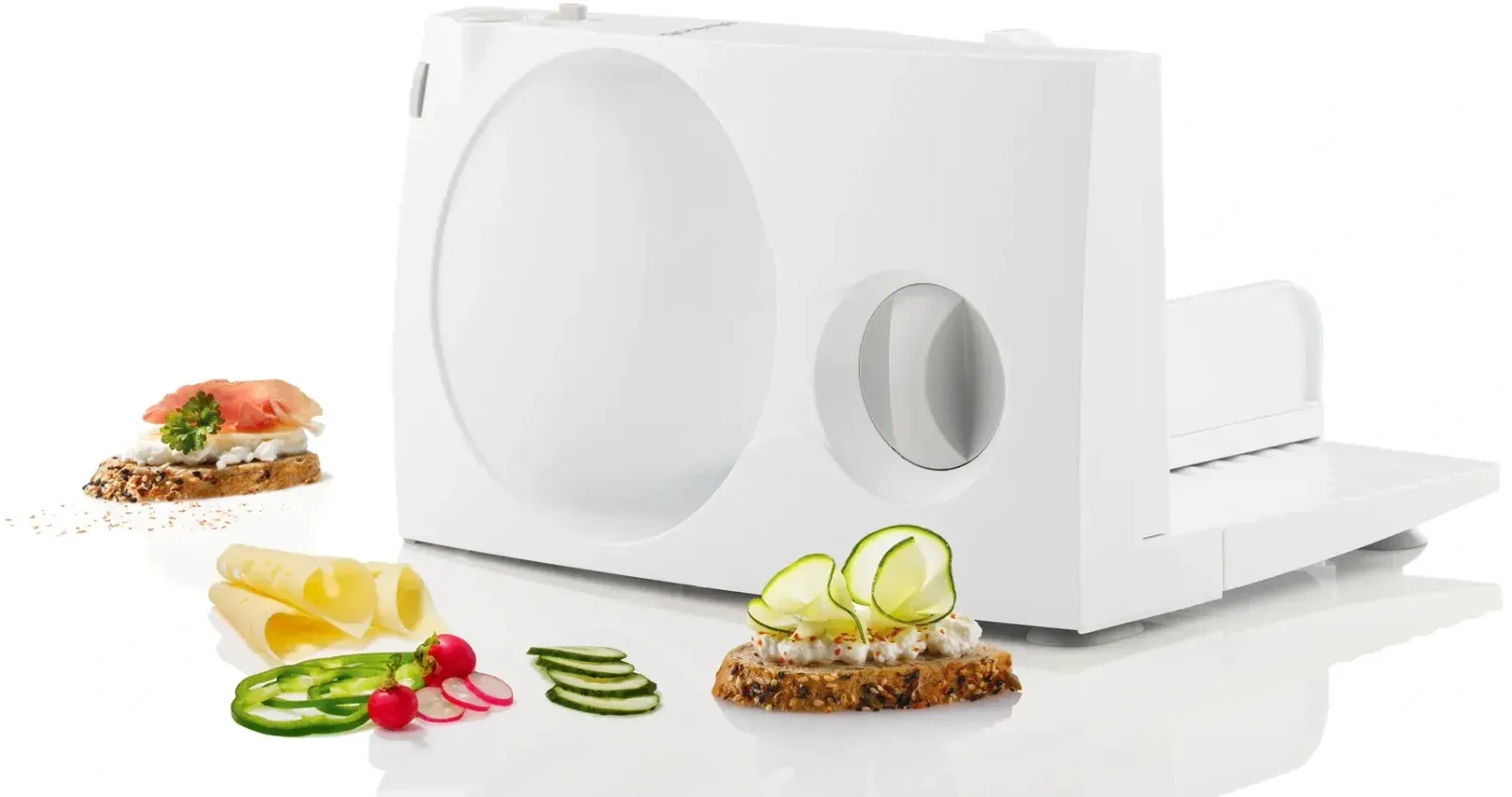 Ломтерезки GORENJE R402W серебристый - фото 2