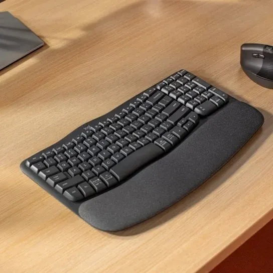 Клавиатуры LOGITECH Wave Keys графитовый - фото 3
