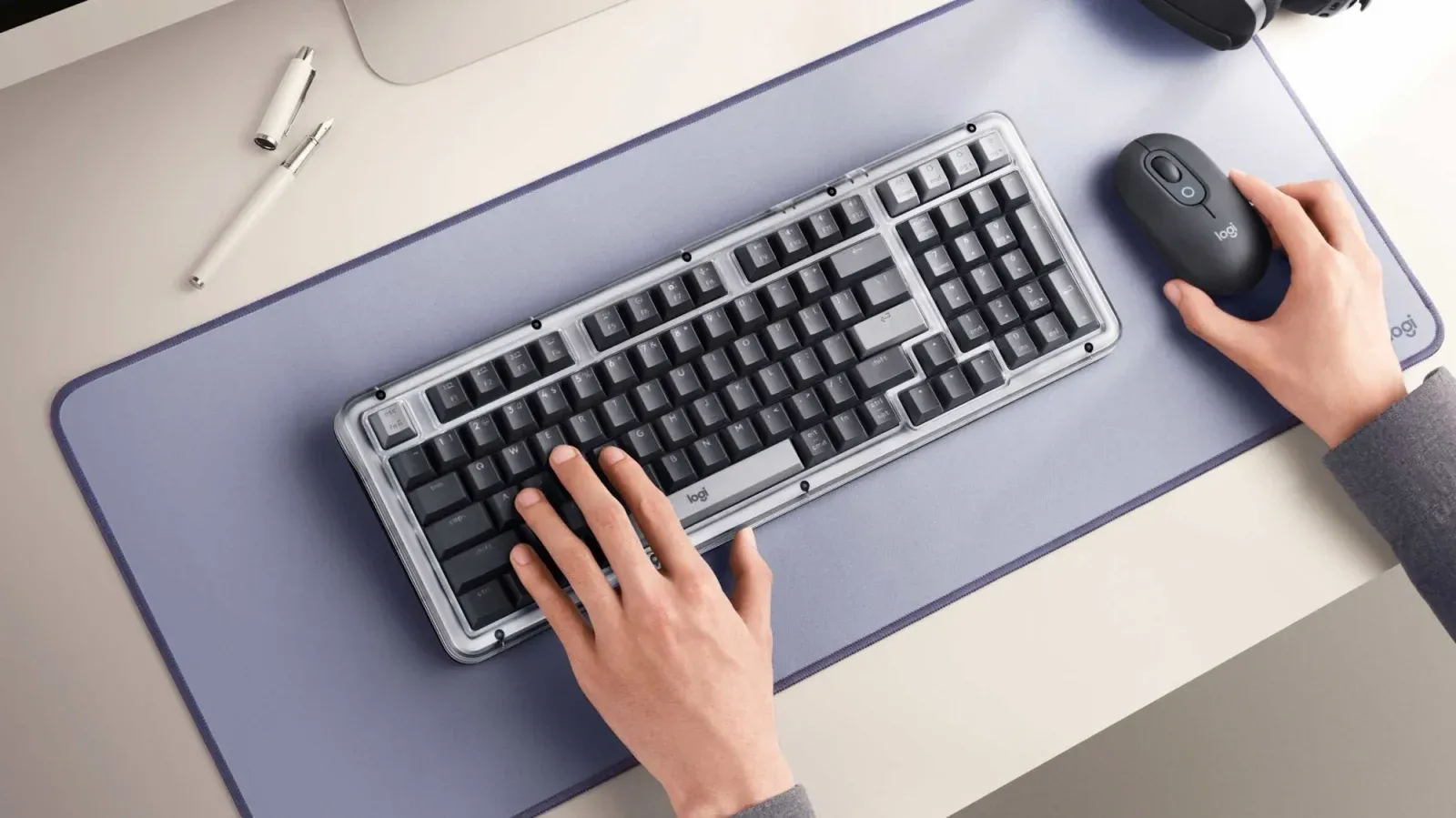 Клавиатуры LOGITECH K98M графитовый - фото 2