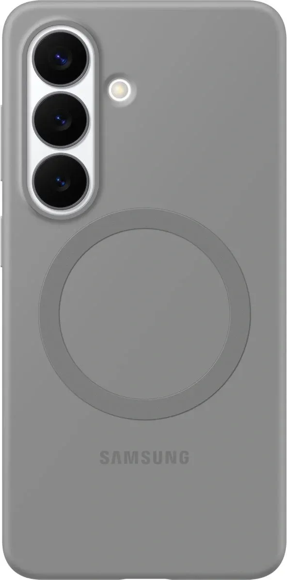 Чехол клип-кейс Samsung для Samsung Galaxy S26 Silicone Magnet Case with MagSafe серый EF-ES942CJEGRU - фото 1