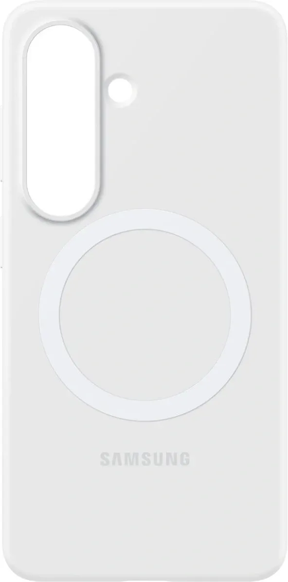 Чехол клип-кейс Samsung для Samsung Galaxy S26 Silicone Magnet Case with MagSafe белый EF-ES942CWEGRU - фото 4