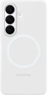 Чехол клип-кейс Samsung для Samsung Galaxy S26 Silicone Magnet Case with MagSafe белый EF-ES942CWEGRU - фото 6