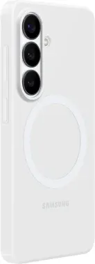Чехол клип-кейс Samsung для Samsung Galaxy S26 Silicone Magnet Case with MagSafe белый EF-ES942CWEGRU - фото 8