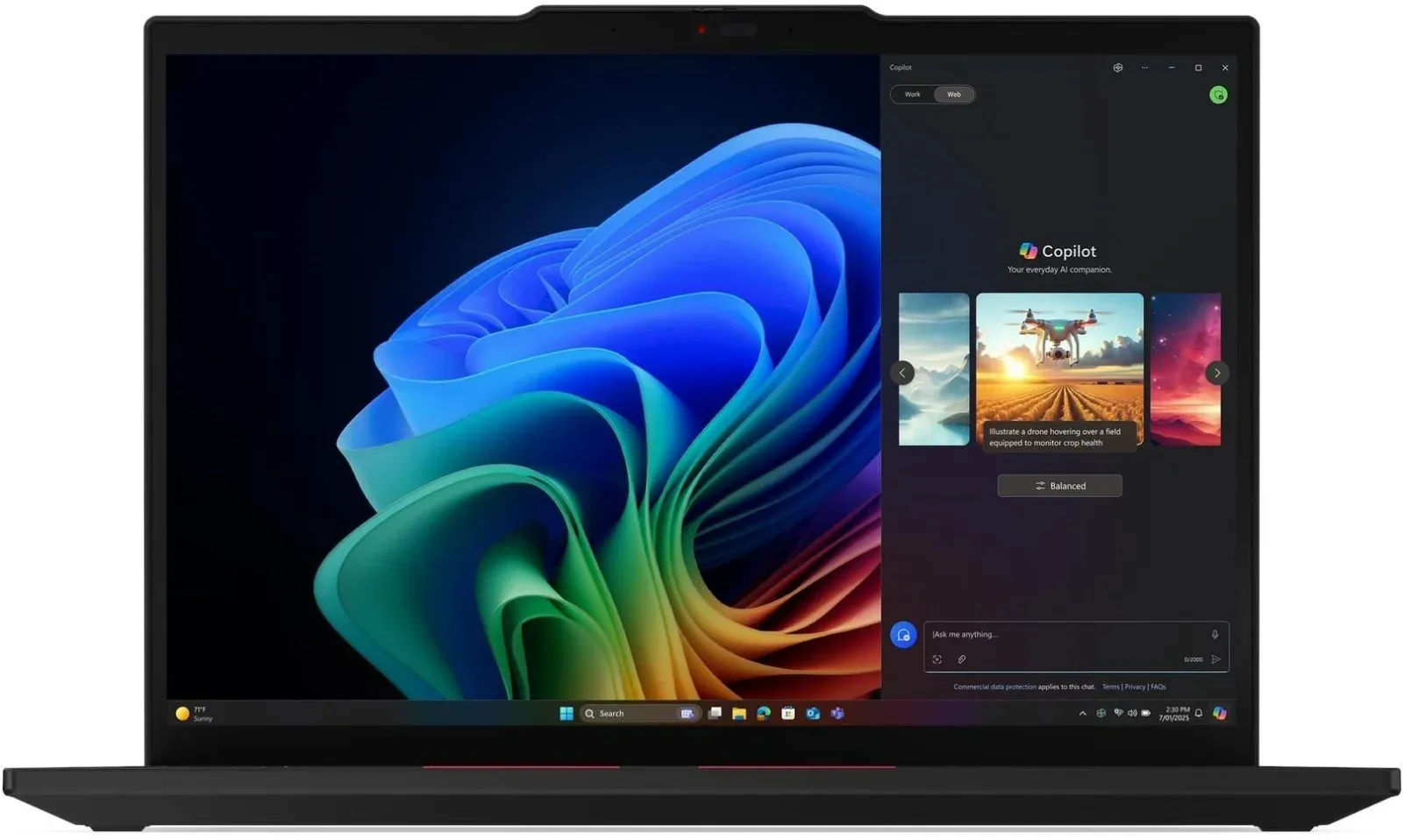 Ноутбук Lenovo ThinkPad T14 G6 Core Ultra 7 258V 32Gb SSD512Gb Intel Arc 140V 14 IPS WUXGA 1920x1200 Windows 11 Pro black WiFi BT Cam 21QG0059GP - фото 3