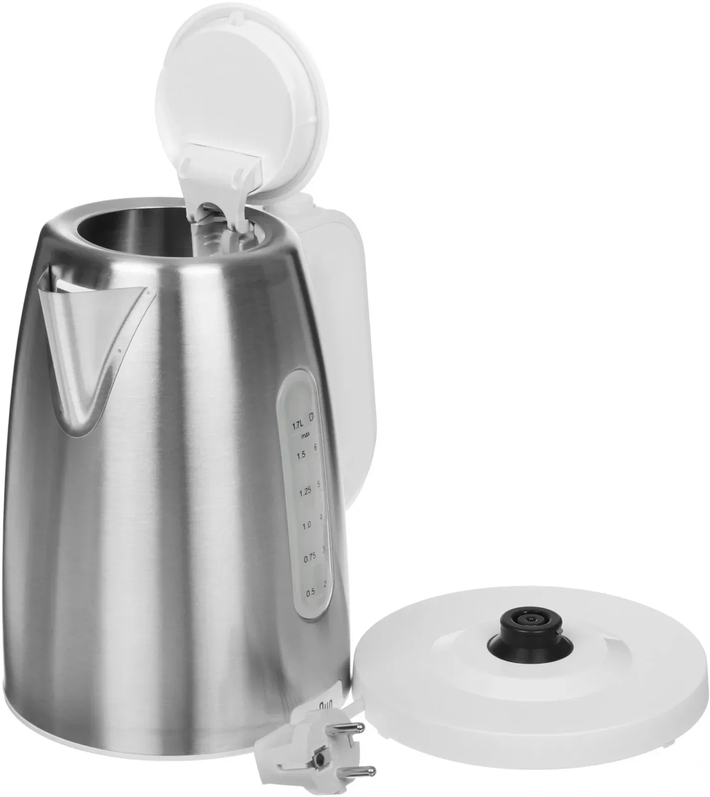 Чайник электрический Braun WK1500WH 1.7л. 2200Вт сталь/белый корпус: металл/пластик - фото 6