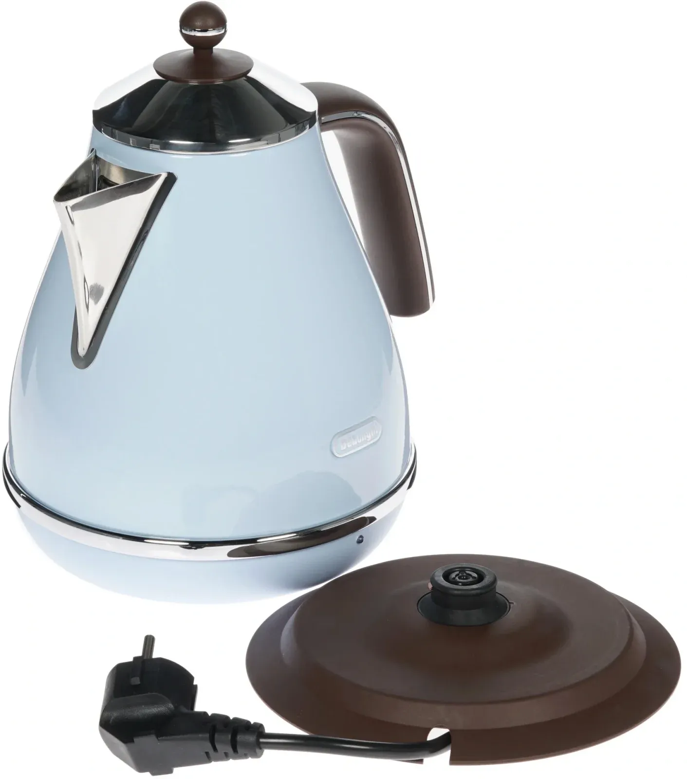 Чайник электрический Delonghi KBOV2001.AZ 1.7л. 2000Вт голубой корпус: металл/пластик - фото 4