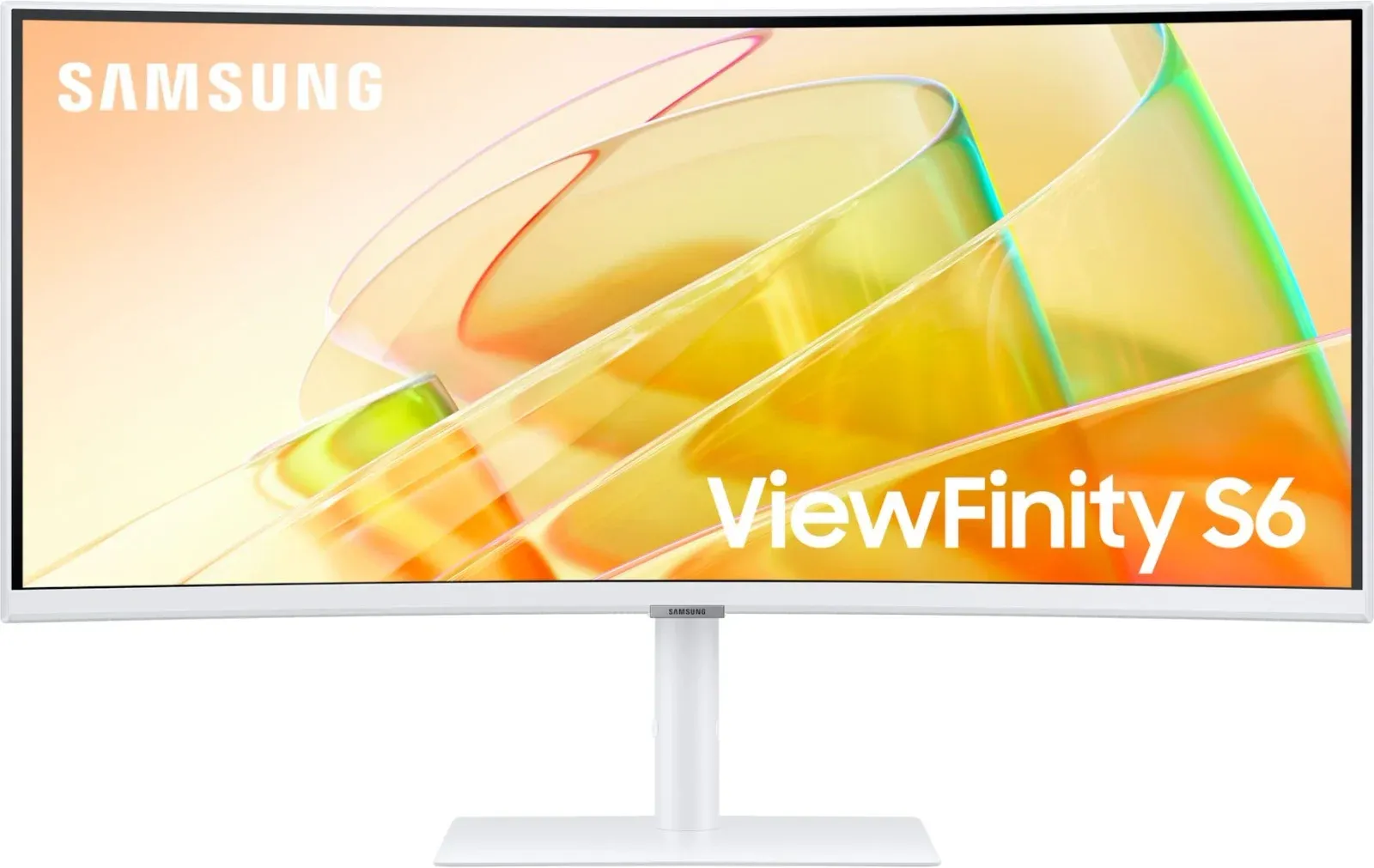 Монитор Samsung 34 ViewFinity S6 S34C650TAUXEN белый VA LED 5ms 21:9 HDMI M/M полуматовая HAS Piv 350cd 178гр/178гр 3440x1440 100Hz FreeSync DP Ultra WQHD USB 8.1кг - фото 4