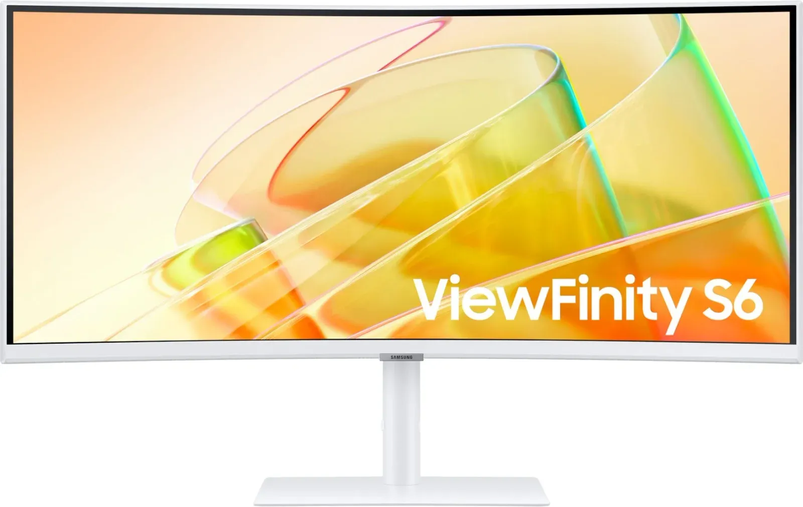 Монитор Samsung 34 ViewFinity S6 S34C650TAUXEN белый VA LED 5ms 21:9 HDMI M/M полуматовая HAS Piv 350cd 178гр/178гр 3440x1440 100Hz FreeSync DP Ultra WQHD USB 8.1кг - фото 5