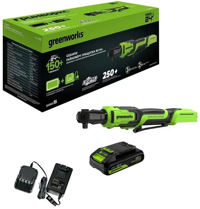 Шуруповерты GREENWORKS GD24RW - фото 1