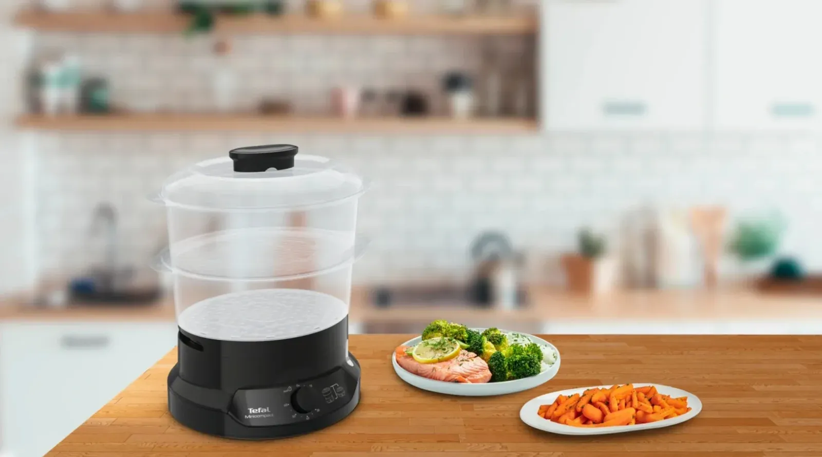 Пароварка Tefal VC139810 2ярус. 800Вт черный - фото 7