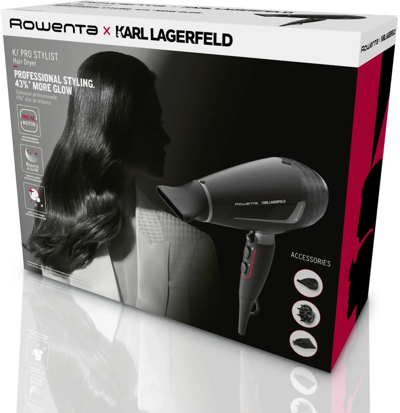 Фен Rowenta CV888LF0 2200Вт черный 1830008533 - фото 3