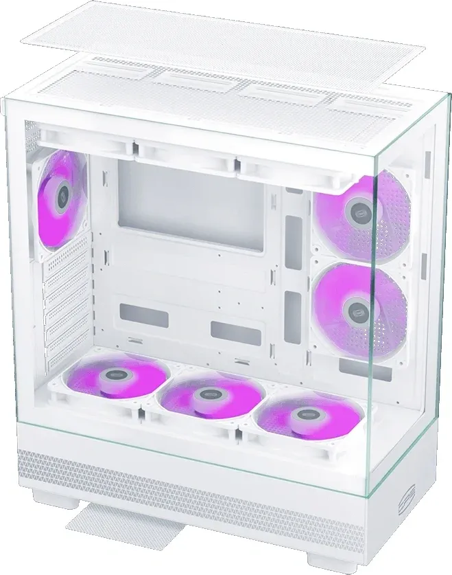 Корпус PcCooler C3Q500 белый без БП ATX 9x120mm 2x140mm 1xUSB3.0 1xUSB3.1 audio bott PSU - фото 7