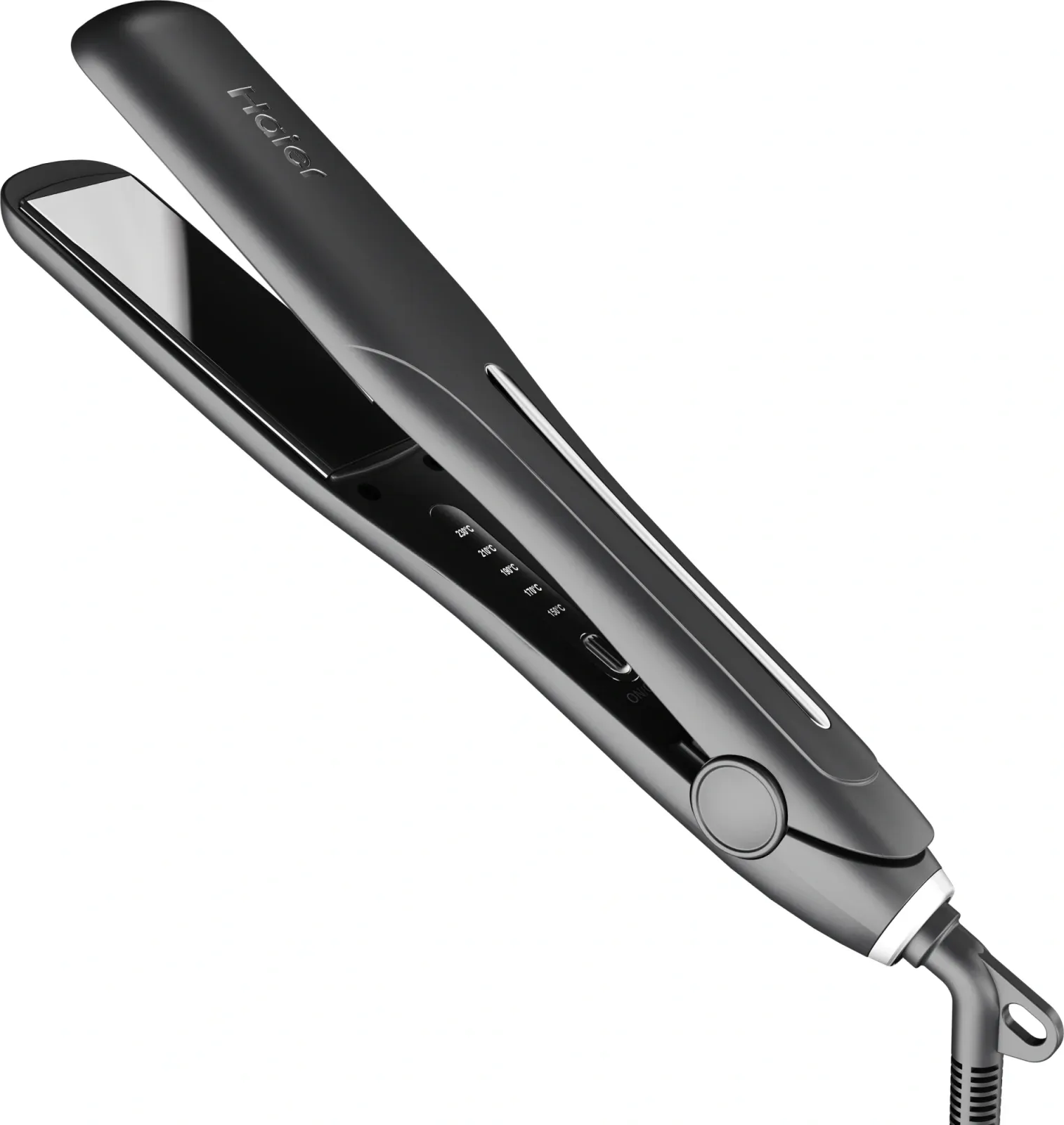 Выпрямитель Haier HHS-618 53Вт черный макс.темп.:220С покрытие:титаново-керам. - фото 4