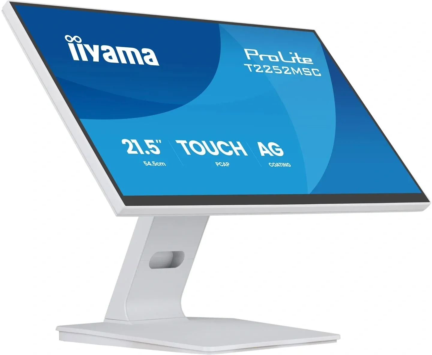 Монитор Iiyama 22 ProLite T2252MSC-W2AG белый IPS LED 5ms 16:9 HDMI M/M матовая 250cd 178гр/178гр 1920x1080 60Hz DP FHD USB Touch 4.5кг - фото 2