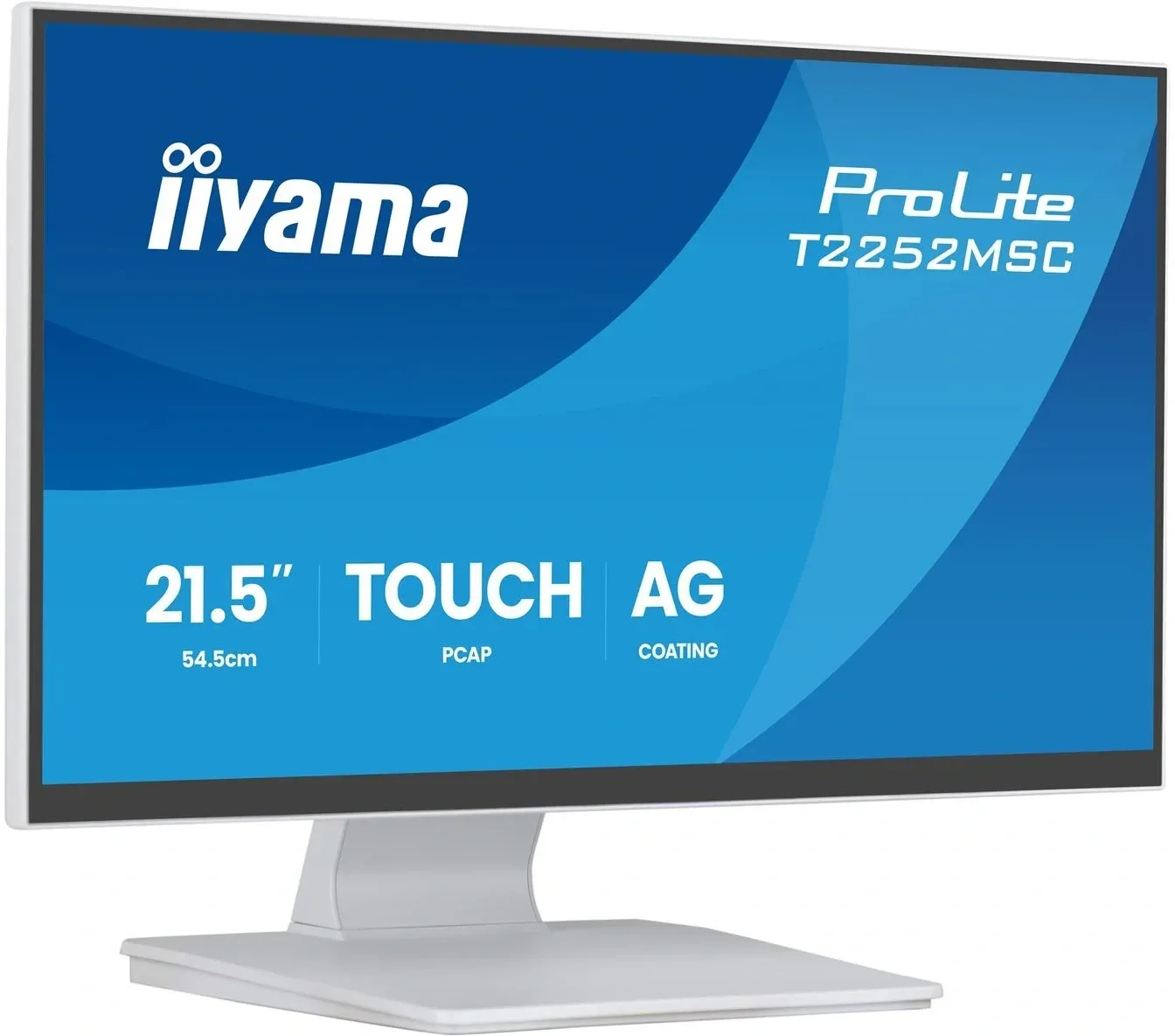 Монитор Iiyama 22 ProLite T2252MSC-W2AG белый IPS LED 5ms 16:9 HDMI M/M матовая 250cd 178гр/178гр 1920x1080 60Hz DP FHD USB Touch 4.5кг - фото 3