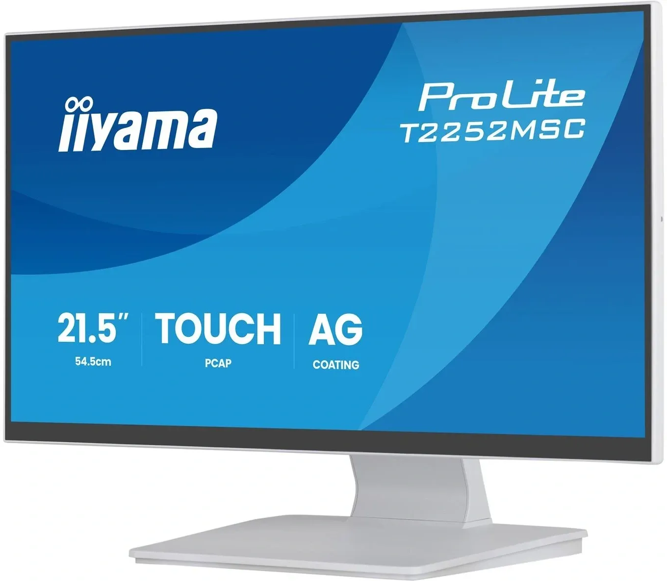 Монитор Iiyama 22 ProLite T2252MSC-W2AG белый IPS LED 5ms 16:9 HDMI M/M матовая 250cd 178гр/178гр 1920x1080 60Hz DP FHD USB Touch 4.5кг - фото 4