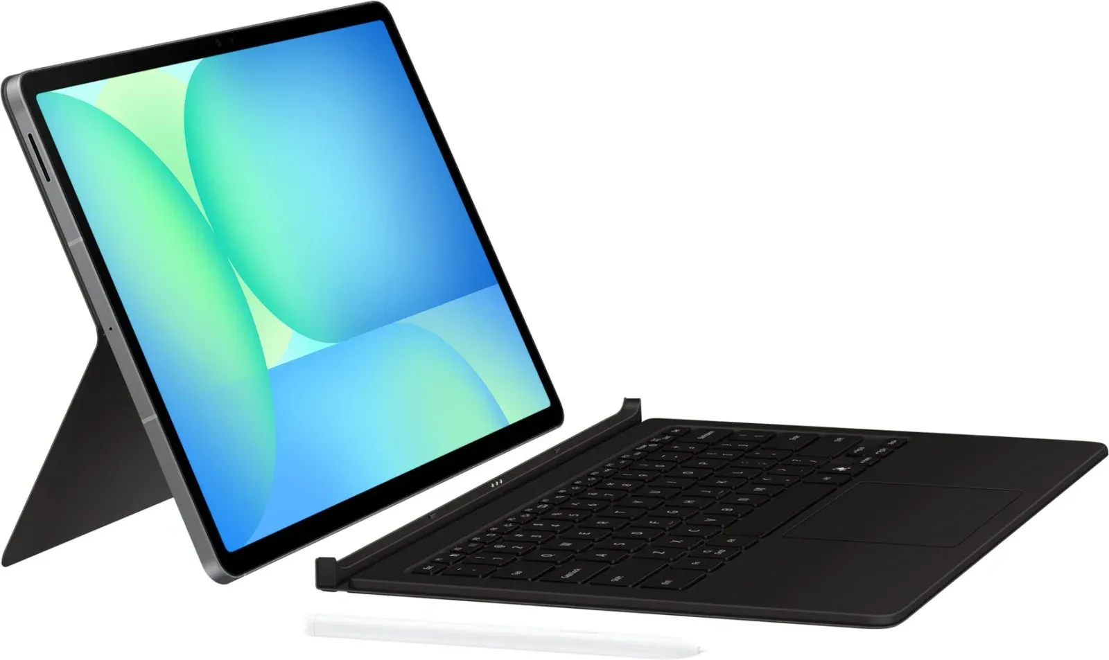 Чехол-клавиатура Samsung для Samsung Galaxy Tab S10 FE+ Book Cover Keyboard with touchpad поликарбонат/полиуретан черный EF-DX625UBRGRU - фото 3