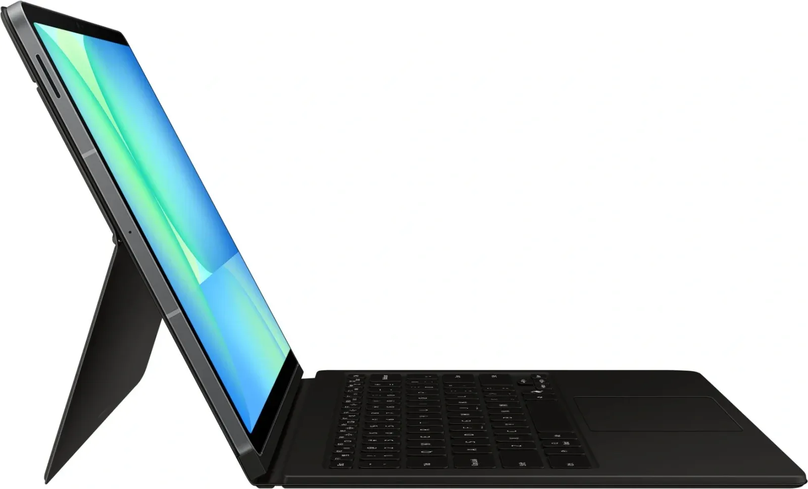 Чехол-клавиатура Samsung для Samsung Galaxy Tab S10 FE+ Book Cover Keyboard with touchpad поликарбонат/полиуретан черный EF-DX625UBRGRU - фото 4