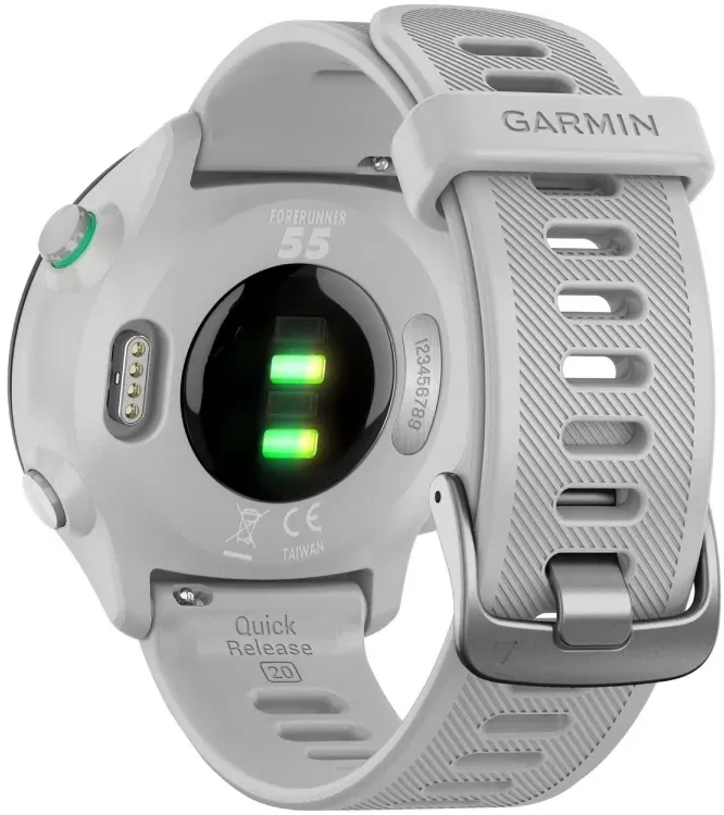 Смарт-часы Garmin Forerunner 55 42мм 1.04 LCD корп.белый рем.белый разм.брасл.:127-220мм 010-02562-15 - фото 6