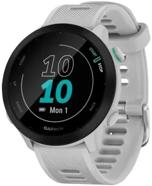 Смарт-часы Garmin Forerunner 55 42мм 1.04 LCD корп.белый рем.белый разм.брасл.:127-220мм 010-02562-15 - фото 8