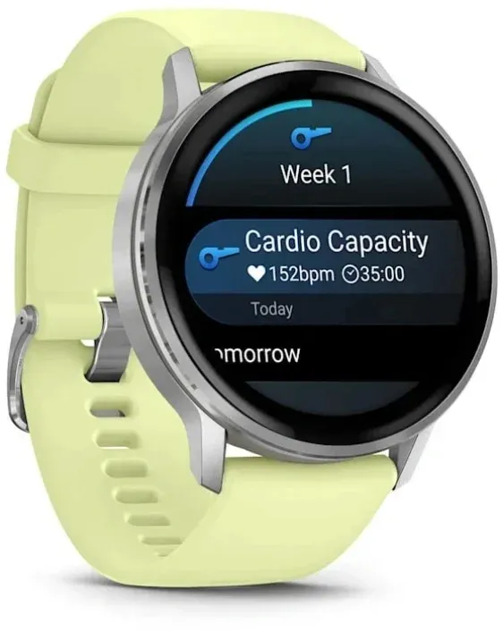 Смарт-часы Garmin Venu 4 1.4 AMOLED корп.серебристый рем.желтый разм.брасл.:135-200мм 010-03014-02 - фото 2