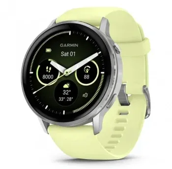 Смарт-часы Garmin Venu 4 1.4 AMOLED корп.серебристый рем.желтый разм.брасл.:135-200мм 010-03014-02 - фото 7