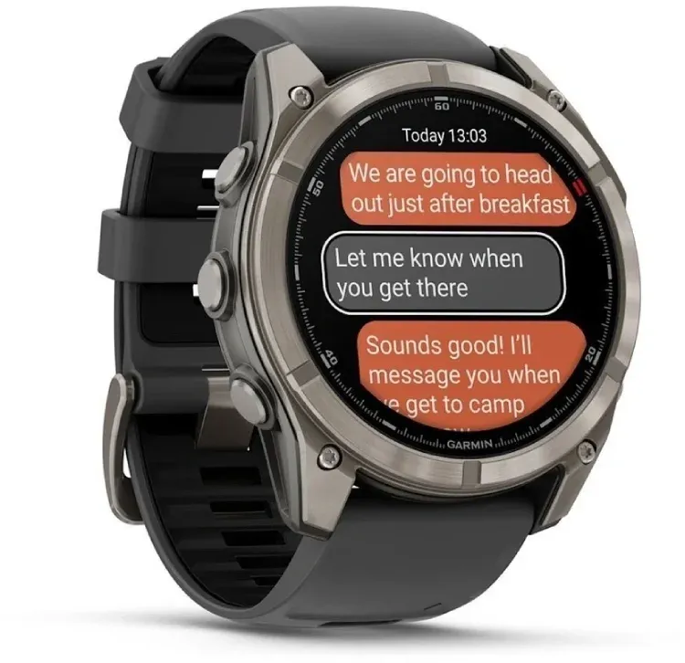 Смарт-часы Garmin Fenix 8 Pro 51мм 1.4 AMOLED корп.серебристый рем.желтый разм.брасл.:127-225мм 010-03199-11 - фото 3