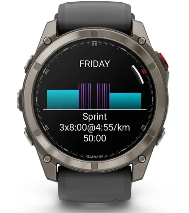 Смарт-часы Garmin Fenix 8 Pro 51мм 1.4 AMOLED корп.серебристый рем.желтый разм.брасл.:127-225мм 010-03199-11 - фото 4