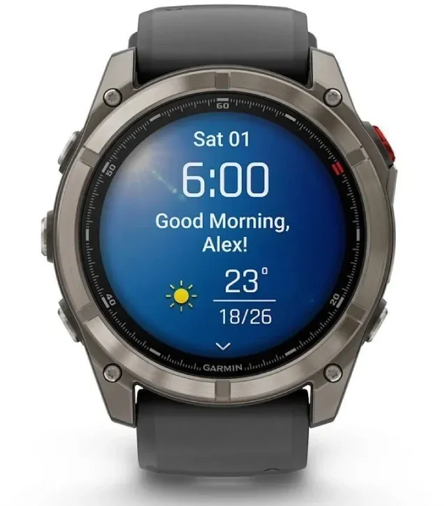 Смарт-часы Garmin Fenix 8 Pro 51мм 1.4 AMOLED корп.серебристый рем.желтый разм.брасл.:127-225мм 010-03199-11 - фото 6