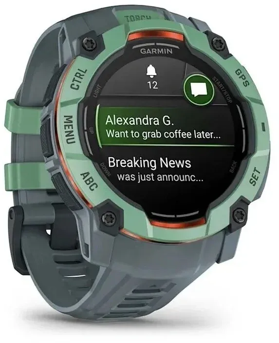 Смарт-часы Garmin Instinct 3 1.3 AMOLED корп.бирюзовый рем.бирюзовый 010-03020-01 - фото 4