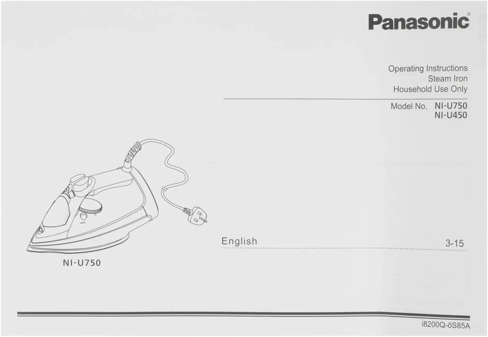 Утюг Panasonic NI-U750ATV 2600Вт синий/черный - фото 4
