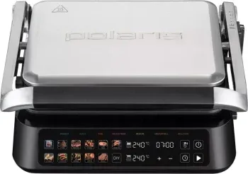Электрогриль Polaris PGP 3018 2000Вт серебристый/черный - фото 7
