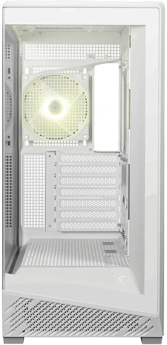 Корпус MSI MAG Pano 130R PZ белый без БП ATX 6x120mm 2x140mm 2xUSB3.0 audio AirDuct bott PSU - фото 2