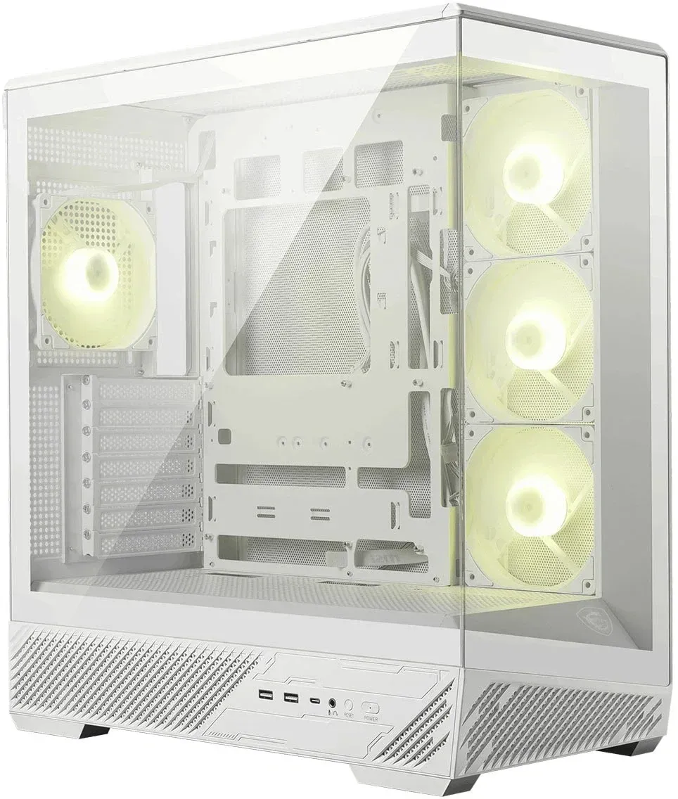 Корпус MSI MAG Pano 130R PZ белый без БП ATX 6x120mm 2x140mm 2xUSB3.0 audio AirDuct bott PSU - фото 3