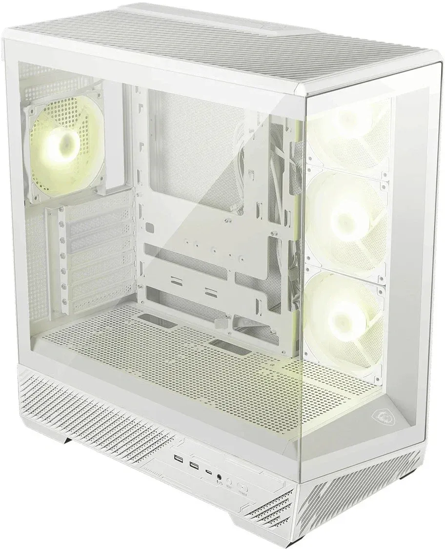 Корпус MSI MAG Pano 130R PZ белый без БП ATX 6x120mm 2x140mm 2xUSB3.0 audio AirDuct bott PSU - фото 4