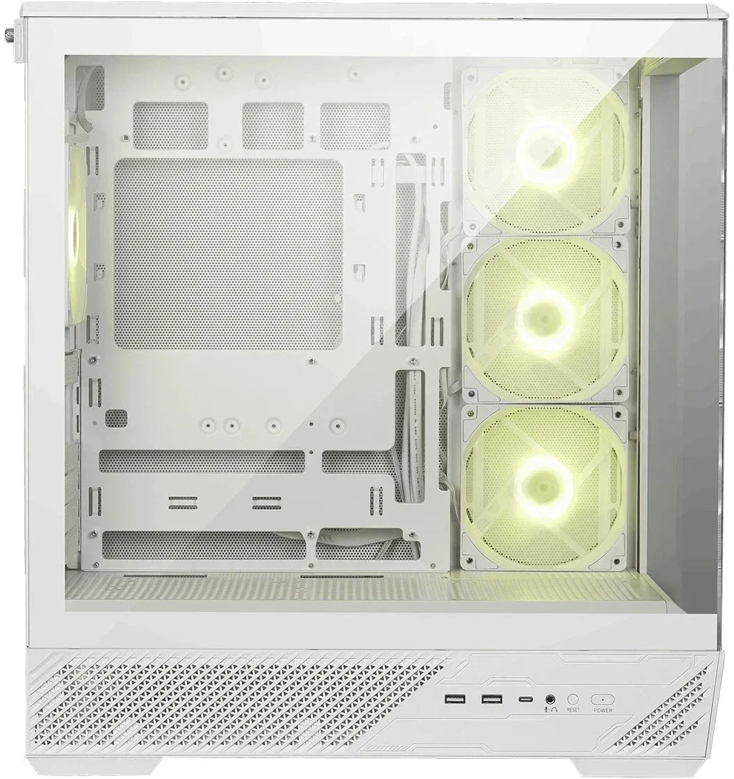 Корпус MSI MAG Pano 130R PZ белый без БП ATX 6x120mm 2x140mm 2xUSB3.0 audio AirDuct bott PSU - фото 5