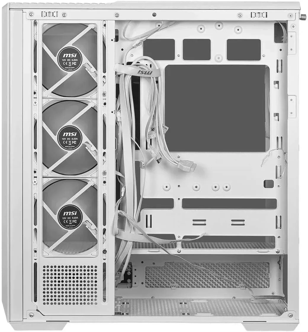 Корпус MSI MAG Pano 130R PZ белый без БП ATX 6x120mm 2x140mm 2xUSB3.0 audio AirDuct bott PSU - фото 7