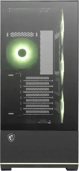 Корпус MSI MAG MAG PANO M110R PZ черный без БП mATX 6x120mm 2x140mm 2xUSB3.0 audio AirDuct bott PSU - фото 2