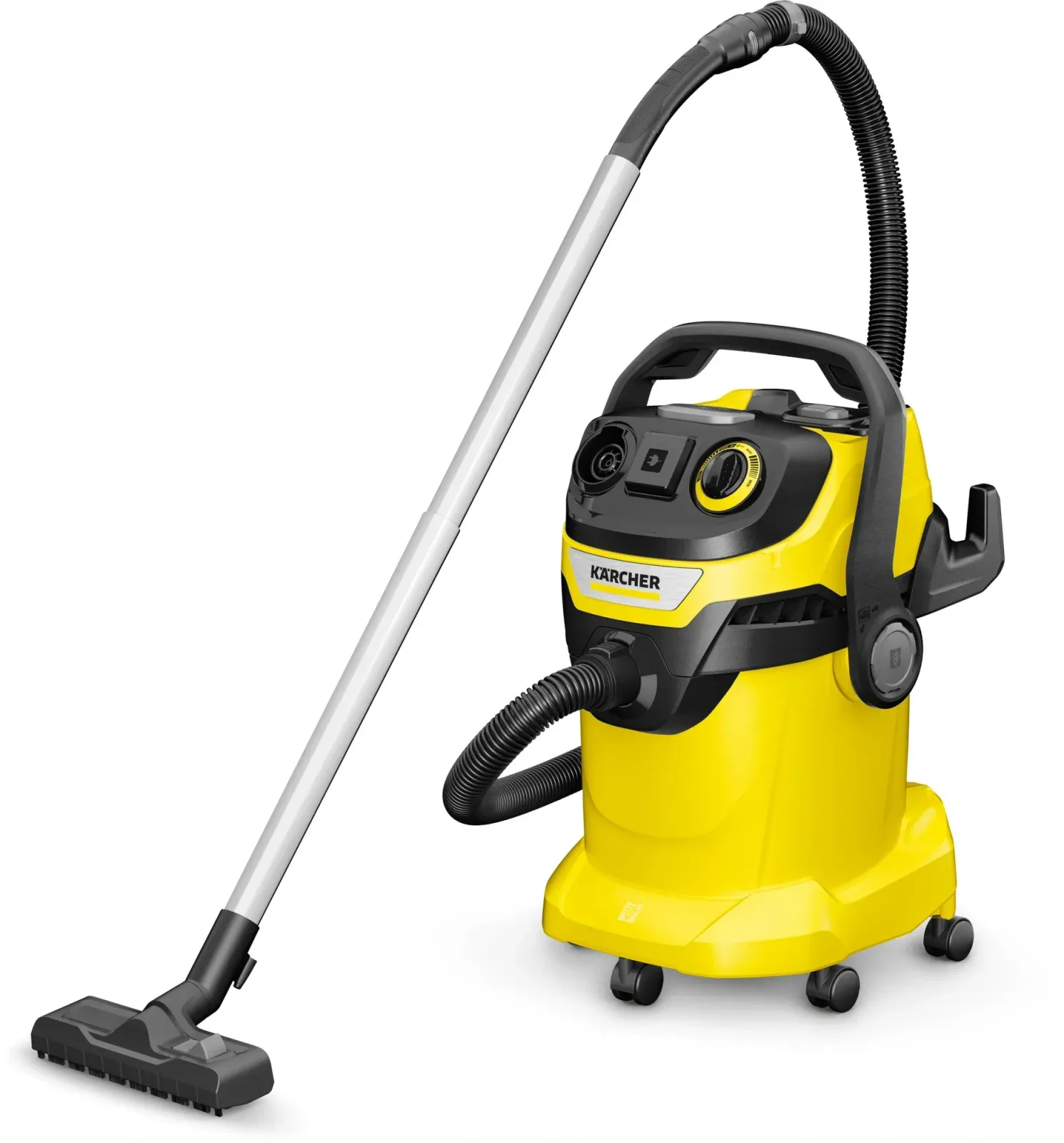Строительный пылесос Karcher WD 6 P V-25/8/22/T 1300Вт уборка: сухая/сбор воды/выдув желтый - фото 4